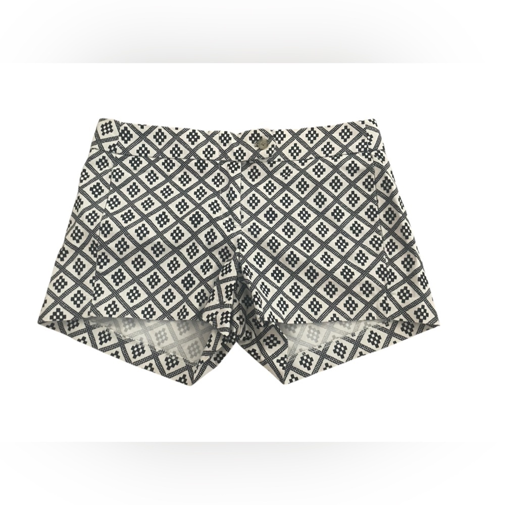 J. Crew Black and White Patterned Women Shorts